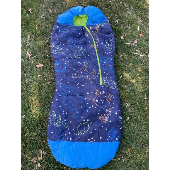 Alpine Design Glow in the Dark Mummy Sleeping Bag for Kids and Youth - Picture 1 of 4